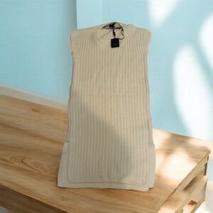 Massimo Dutti Cream Mini Dress